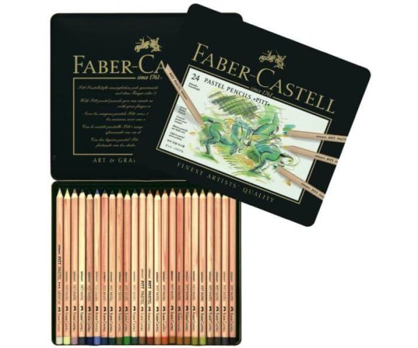 Pastelové tužky Faber Castell Pitt 24 ks