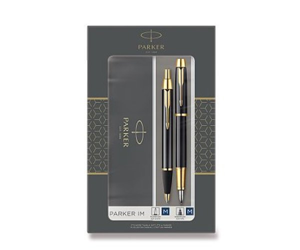 Parker I.M. Black GT, sada plnicího a kuličkového pera