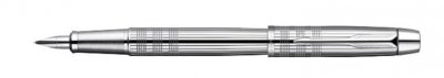 Parker Royal I.M. Premium Shiny Chrome Chiselled, plnicí pero