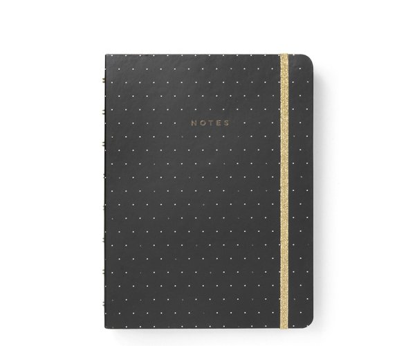 Filofax Moonlight Black A5 zápisník