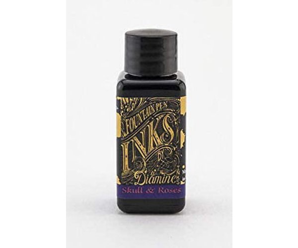 Diamine Skull and Roses, lahvičkový inkoust 30 ml