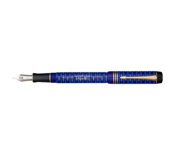 Parker Royal Duofold 100th LE Blue GT, plnicí pero