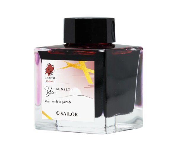 Sailor Manyo Yu Sunset, červený inkoust 50 ml