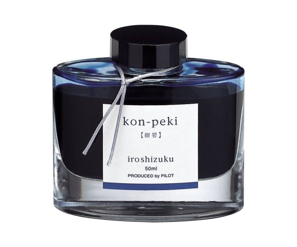 Pilot Iroshizuku Kon-Peki - Deep Cerulean Blue, lahvičkový inkoust