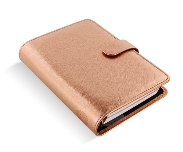 Diář Filofax Saffiano Rose Gold osobní