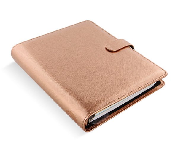 Diář Filofax Saffiano Rose Gold A5