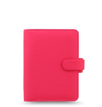 Diář Filofax Saffiano Fluoro kapesní růžový