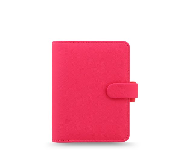 Diář Filofax Saffiano Fluoro kapesní růžový